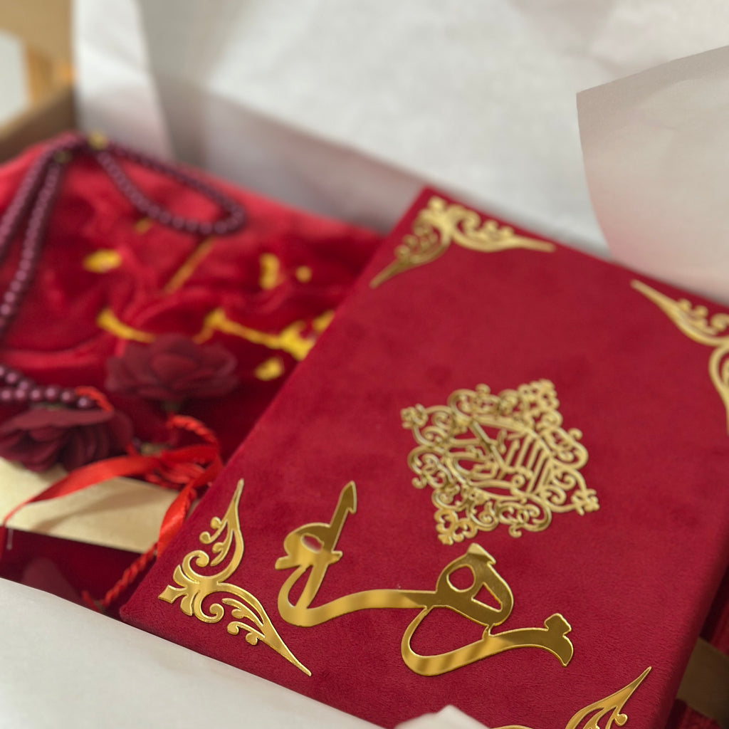 📿 Islamic Gift Set – Red Edition