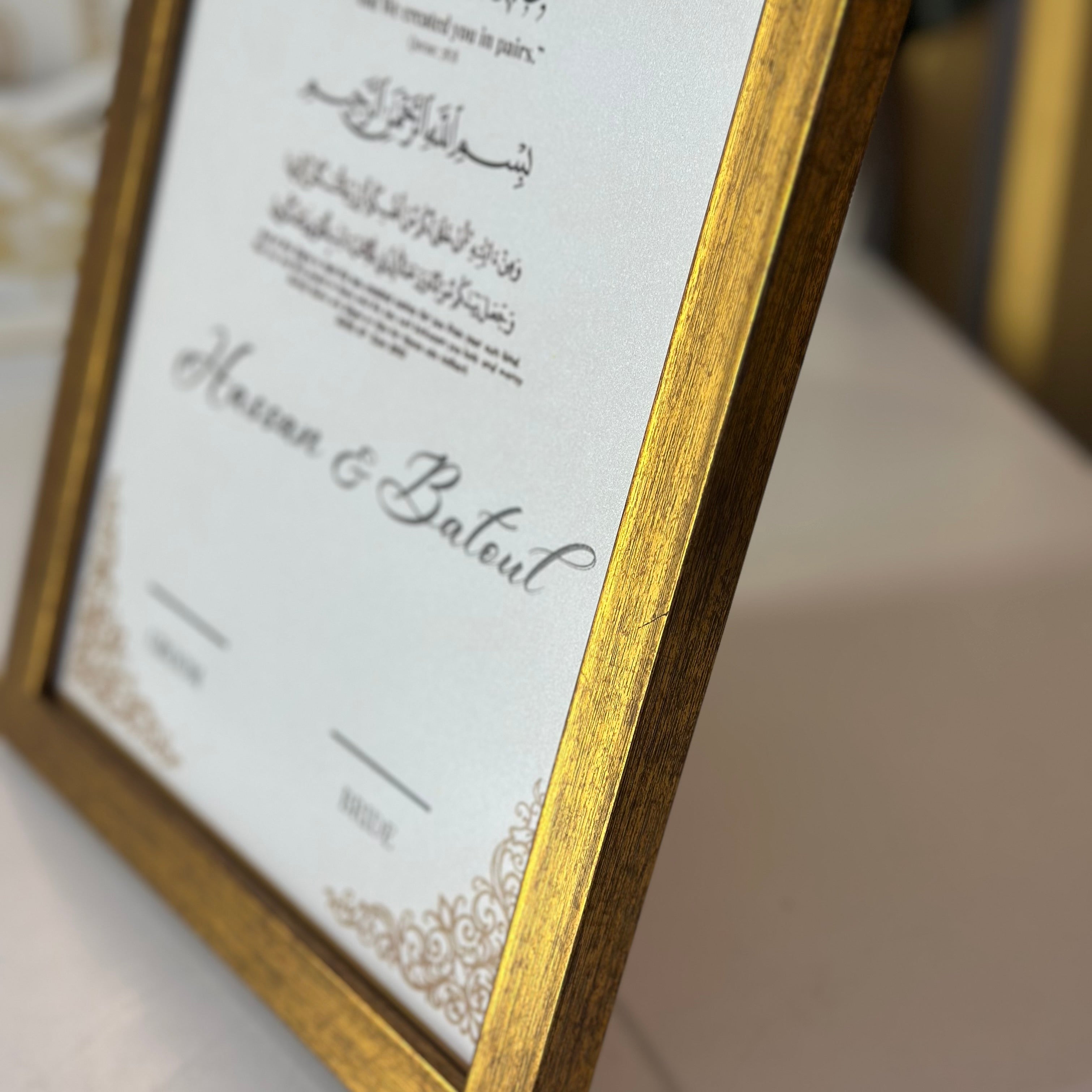 Wedding signature frame