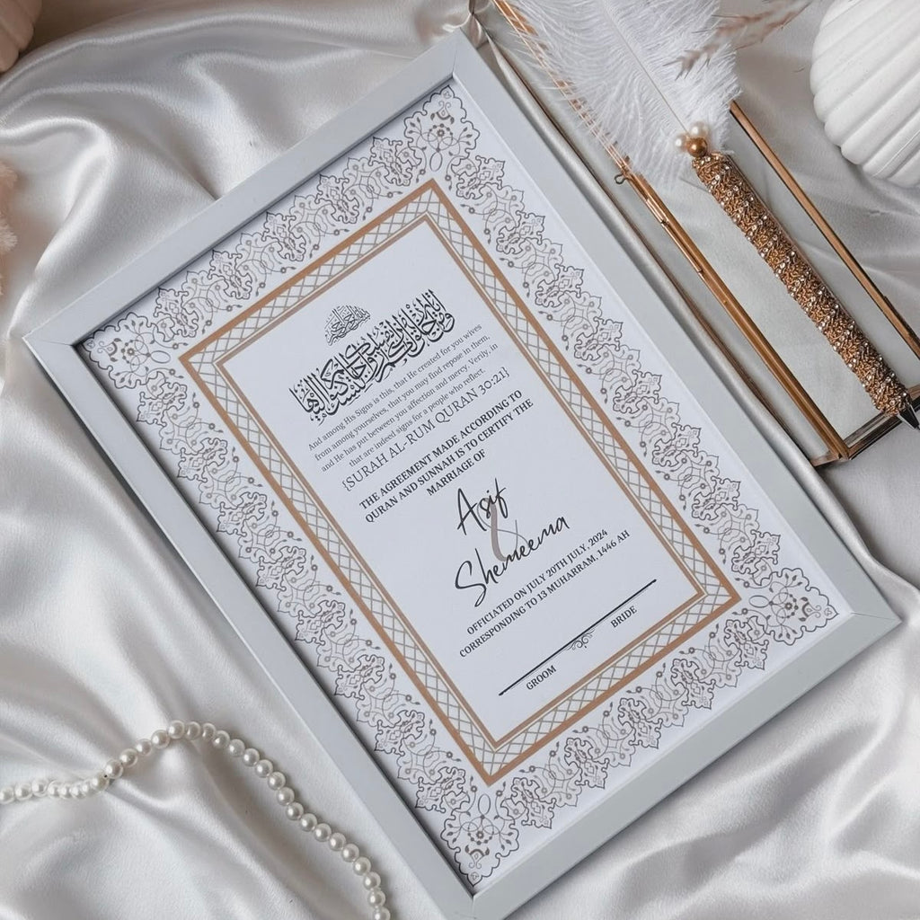 Wedding Signature Frame – White Edition