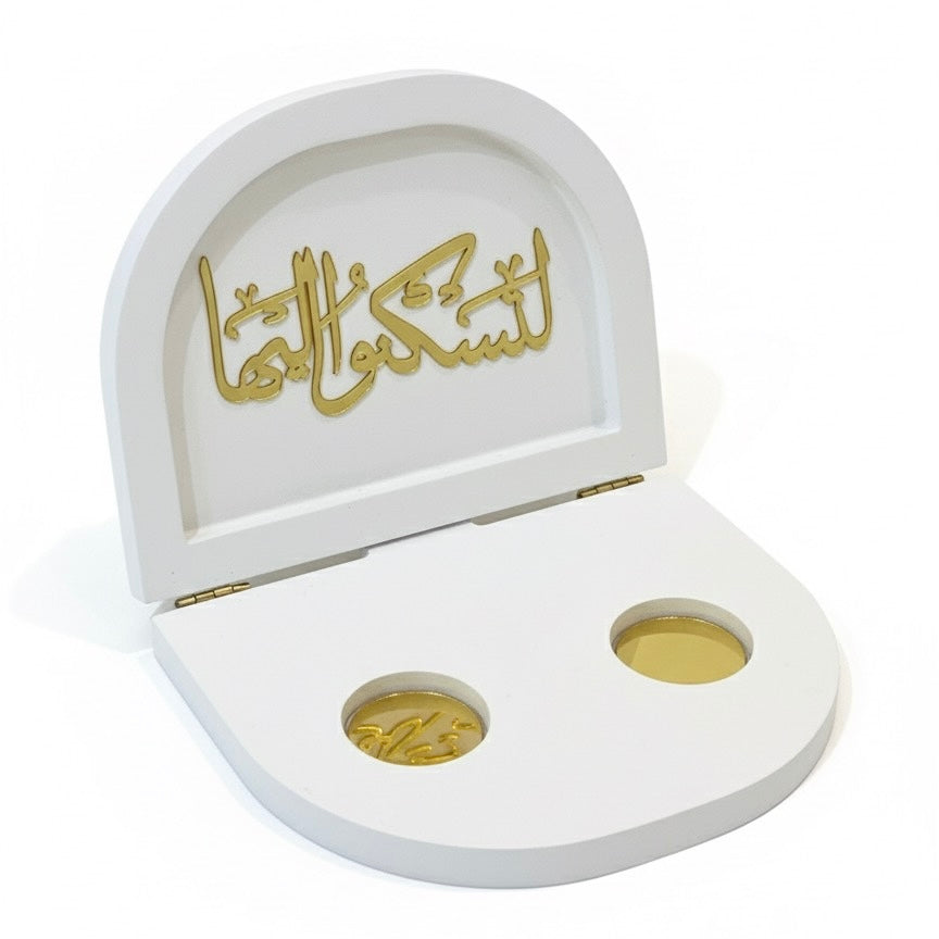💍 Engagement Ring Box – Half Circle Edition